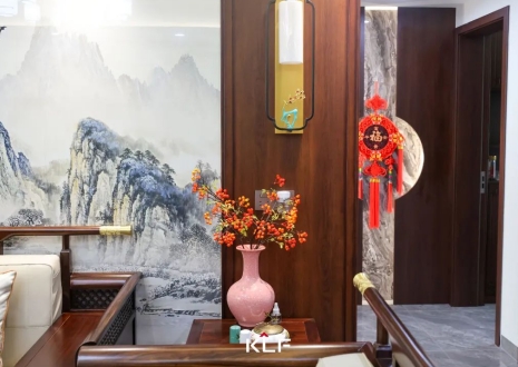 KLF全屋記丨136㎡新中式雅居，古調(diào)新彈，忘卻紛擾，呼吸著的當代生活提案